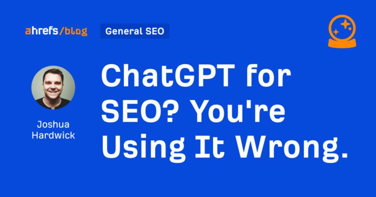 Chatgpt For Seo? You Are Using It Incorrectly.