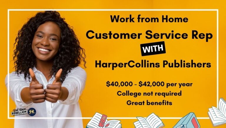 Remote Customer Service Representative Jobs At Harpercollins Publishers – $40,000