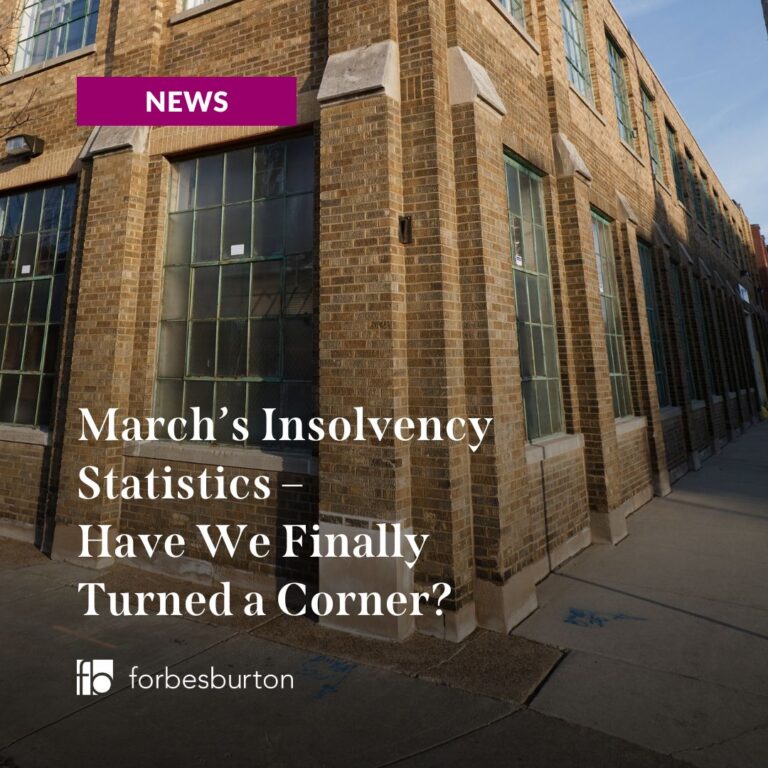 Bankruptcy Statistics For March – Have We Finally Turned A